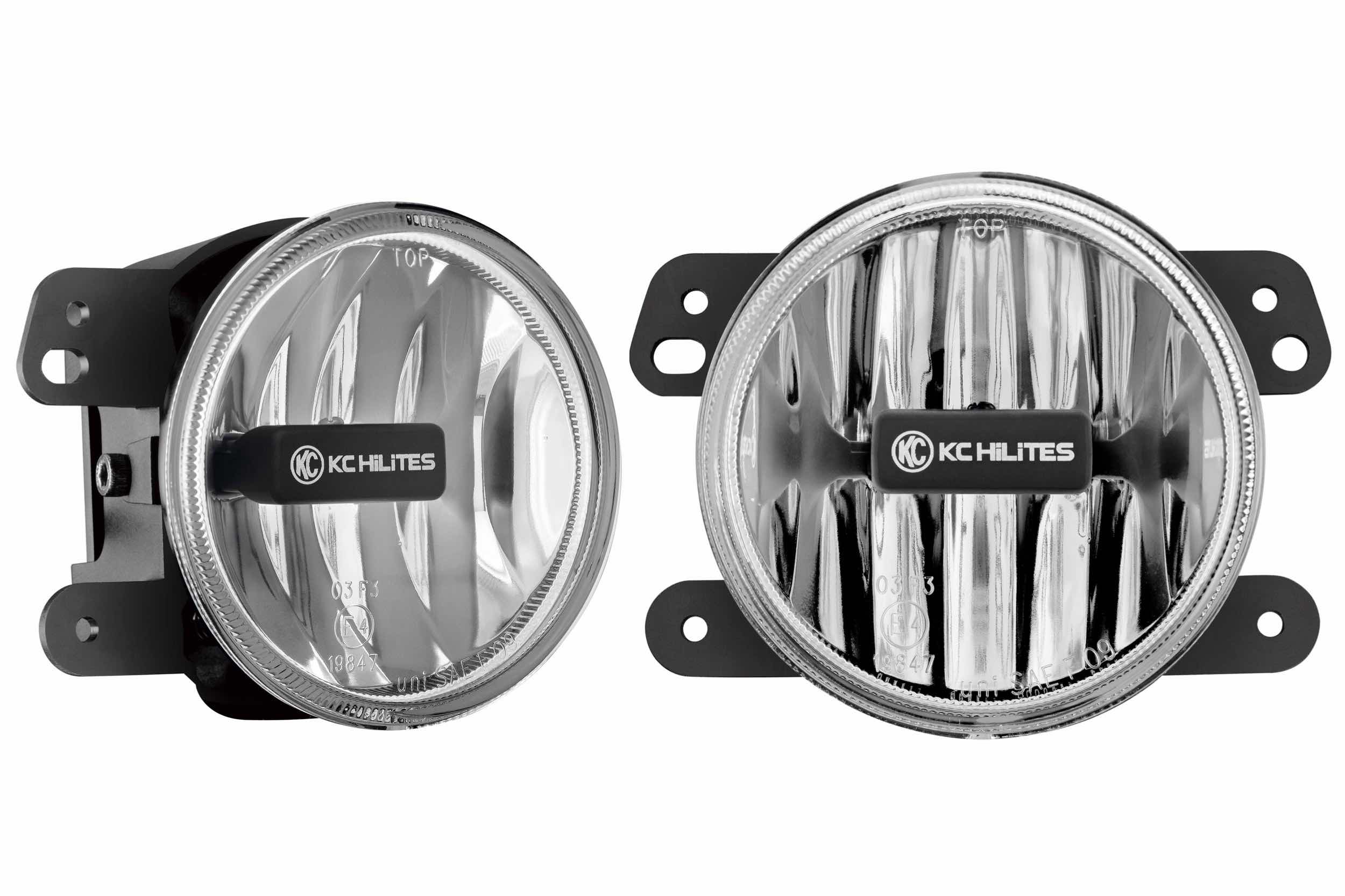 KC Gravity G4 Fogs: Wrangler JK (07-09) (Set / White)