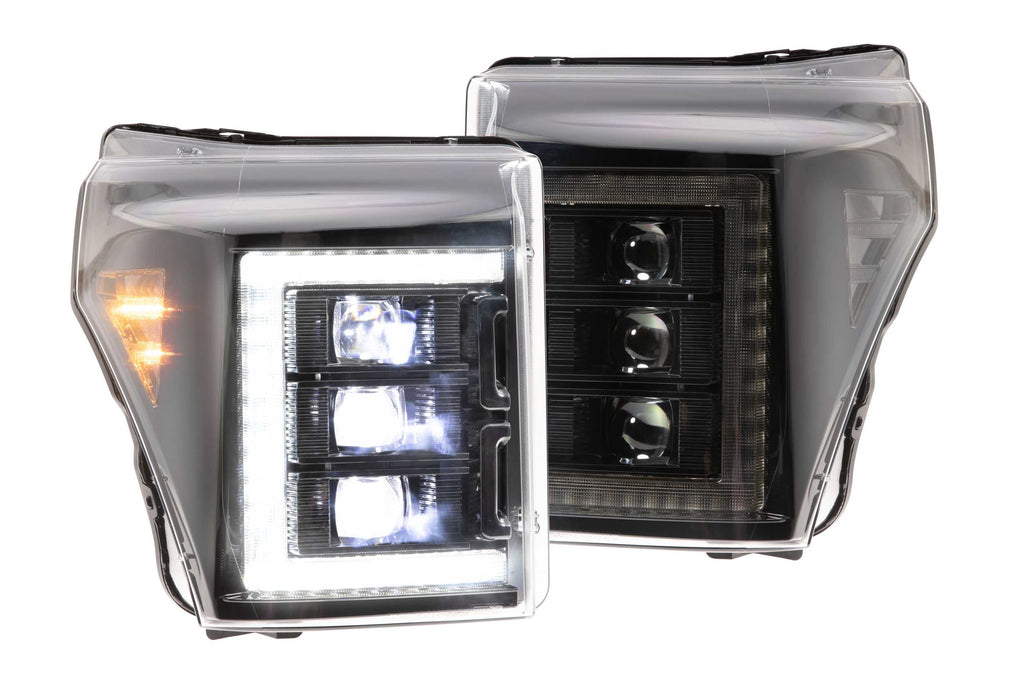 XB LED Heads: Ford Super Duty (11-16) (Set / Black)