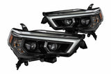 AlphaRex Pro-Series Halogen Heads: Toyota 4Runner (14-20) - Gloss Black (Set)
