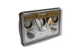 Vision X LED Heads: (Each / 4x6in Rectangle / Chrome / White Halo)
