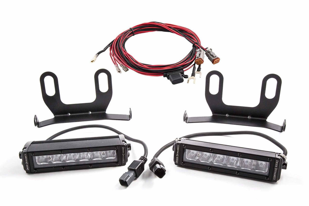 Diode Dynamics Bumper-Mount LED System: Dodge Ram 1500 (13-18) (White / Driving Beam) (2x SS6 Bars)