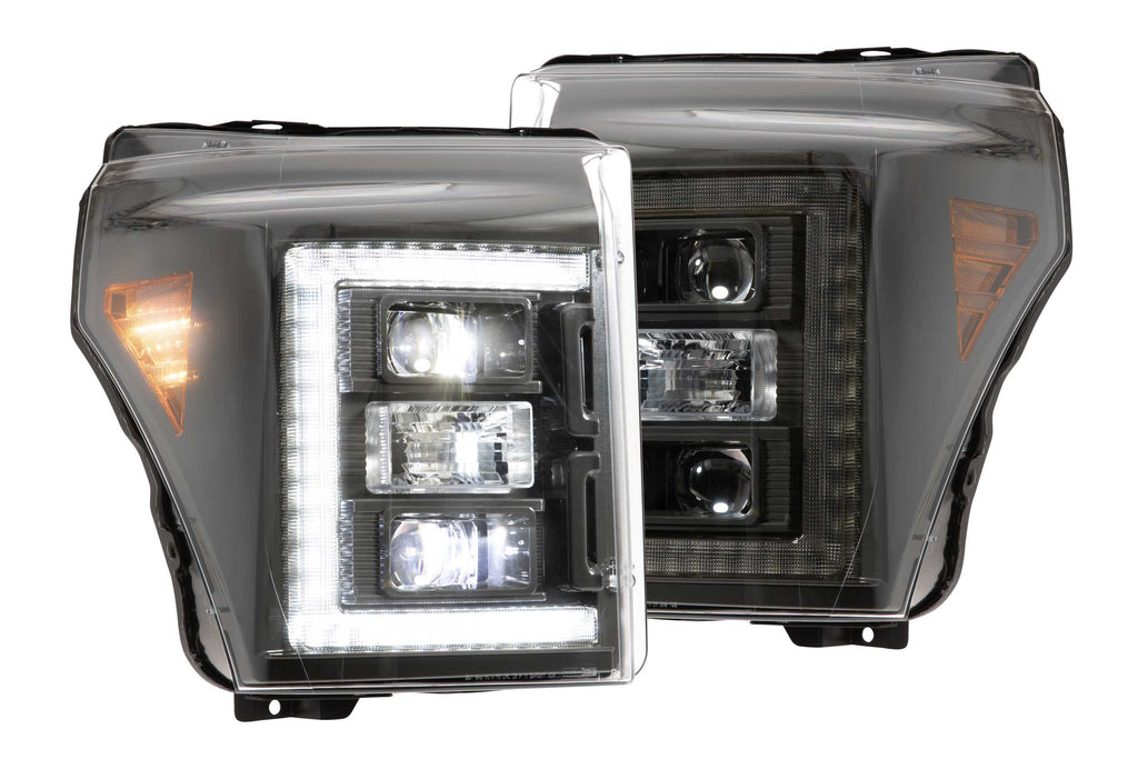 XB Hybrid LED Heads: Ford Super Duty (11-16) (Pair / ASM)