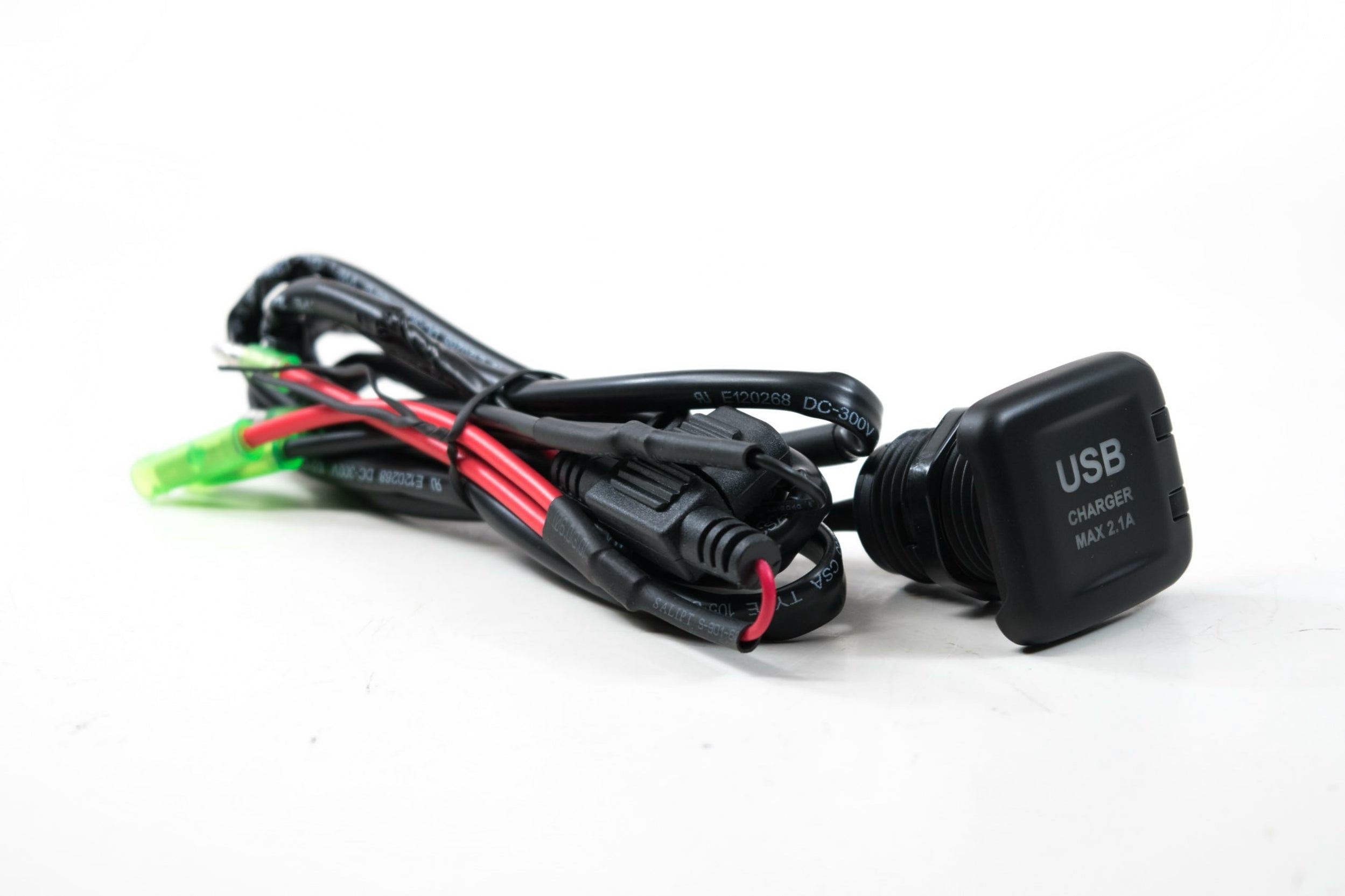 NSV Integration: Dual USB Charging Port (Universal / Black / 2.1A / White backlit)