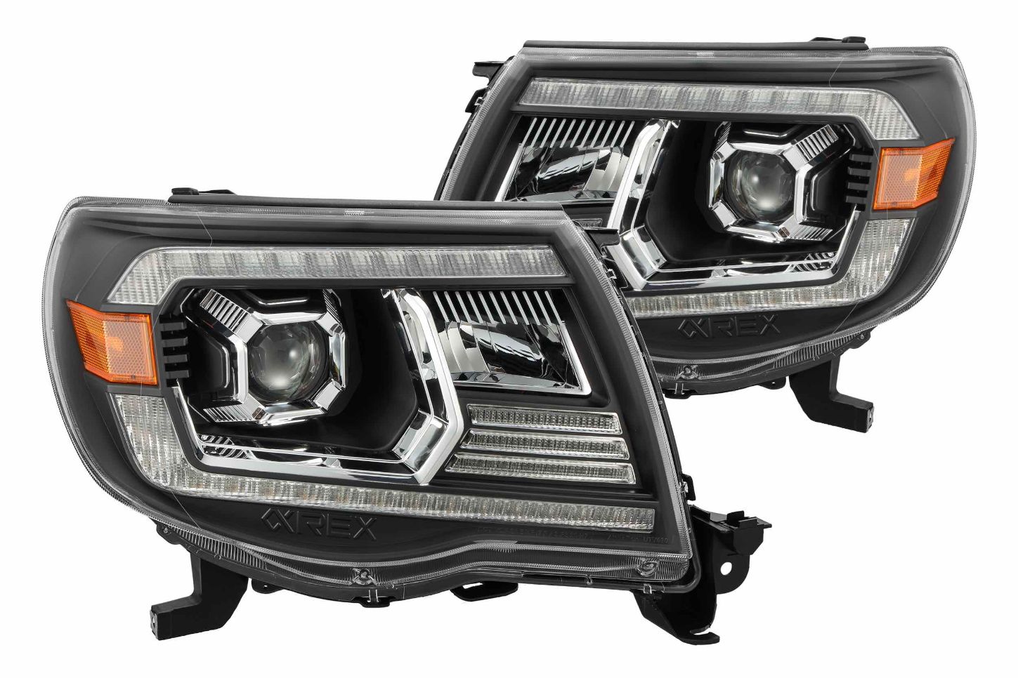 AlphaRex Pro-Series Halogen Heads: Toyota Tacoma (05-11) - Chrome (Set)