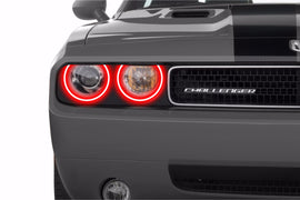 Dodge Challenger w/ OEM HID (08-14): Profile Prism Fitted Halos (Kit)