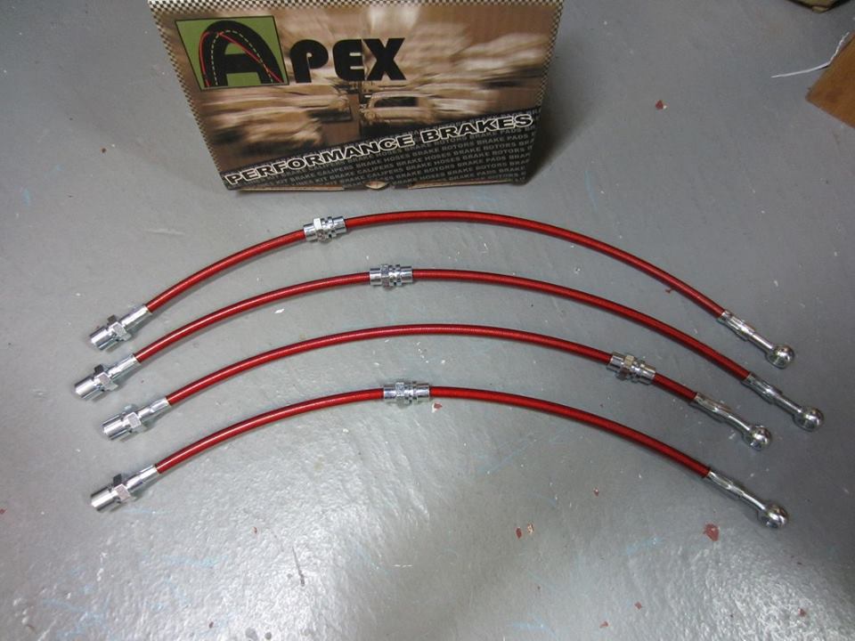 92-97 Subaru Alcyone SVX Apex Stainless Steel Braided Brake Lines