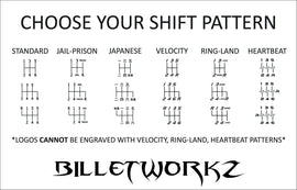 BILLETWORKZ CUSTOM ENGRAVED - TITANIUM KNOBS