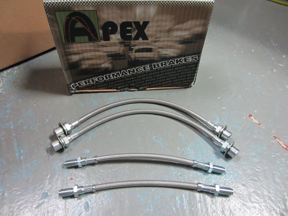 92-97 Subaru Alcyone SVX Apex Stainless Steel Braided Brake Lines