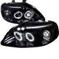 1999-2000 Honda Civic 2/3/4DR Spec-D Tuning JDM Style Smoke Lens Dual Halo Projector Headlights w/ LED DRL