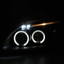 Load image into Gallery viewer, 1999-2000 Honda Civic Spec-D Tuning Dual Halo LED Projector Headlights w/Eyebrows (Matte Black Housing/Clear Lens)