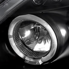 Load image into Gallery viewer, 1999-2000 Honda Civic Spec-D Tuning Dual Halo LED Projector Headlights w/Eyebrows (Matte Black Housing/Clear Lens)